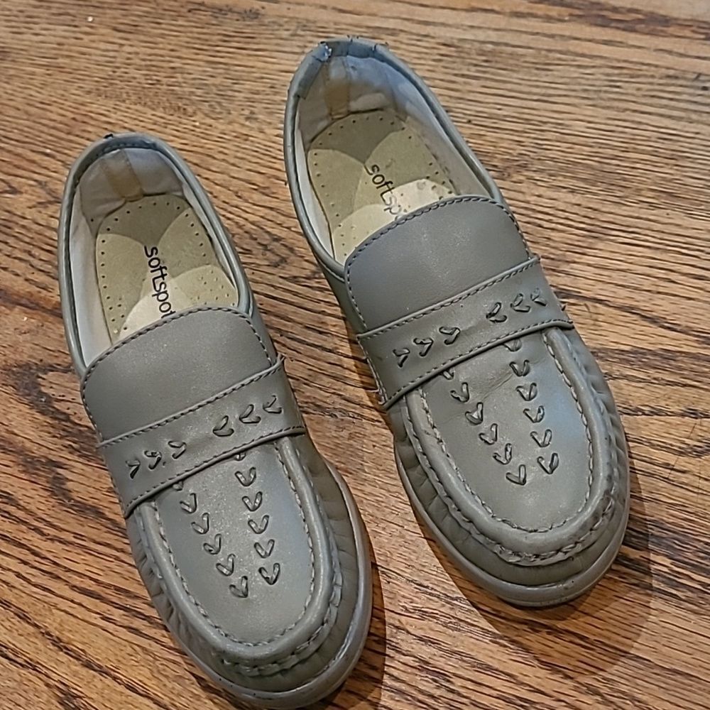 Softspots sz 8N leather slip on loafer#shoe